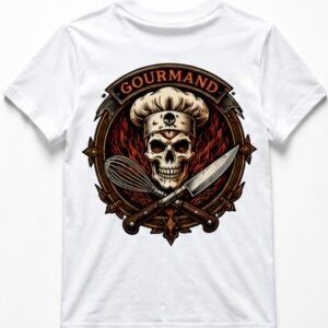 T-shirt Skull Gourmand
