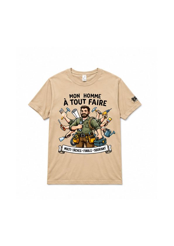 T-shirt « Mon Homme à Tout Faire » – Le cadeau parfait pour l’homme parfait